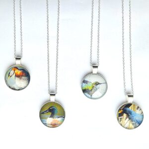 Collier de photo d'oiseau